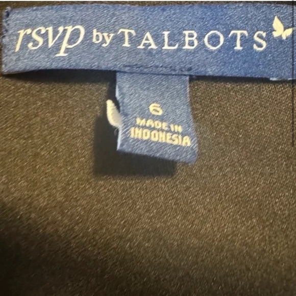 RSVP by Talbots 6 NWOT Black Velvet Sequin Social Dress Party Cocktail Dinner - Picture 4 of 6